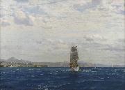 Michael Zeno Diemer Sailing off the Kilitbahir Fortress in the Dardenelles Spain oil painting artist